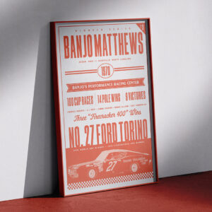 Pioneer Racing Series Poster: Banjo Matthews